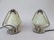 Vernickelte Art Deco Tischlampen, 2er Set 1