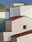 Town Blocks, Oil Painting, 1950s, Framed, Image 13