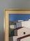 Town Blocks, Oil Painting, 1950s, Framed, Image 5
