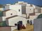 Town Blocks, Oil Painting, 1950s, Framed, Image 9