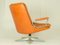 Set of Orange-Brown Leather Gentilina Armchairs by André Vandenbeuck for Strässle, 1960s 7