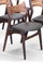 Silla modelo 310 de palisandro y cuero de Erik Buch, años 60. Juego de 4, Imagen 7