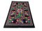 Vintage Velvet Table Cloth with Flower Bouquets, 1960 1