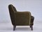Dänischer Vintage Sessel aus Velours & Buche, 1970er 3