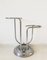 Art Deco Umbrella Stand with Mirror and Brushes, 1920s, Set of 2, Image 3