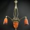 Art Deco Kronleuchter Muller Frères zugeschrieben, 1920er 5