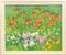 Summer Flowers, Oil on Canvas, Late 20th Century 1