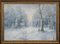 Paisaje de invierno, óleo sobre lienzo, principios de 1900, Imagen 1