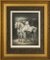 German Artist, Finish and Start, 20th Century, Colored Lithographs, Framed, Set of 2 2
