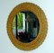 Round Rattan Framed Mirror, 1950s 7