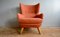 Fauteuil à Oreilles en Tweed Orange, 1940s 1