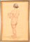 Female Nude, 20th Century, Drawing on Paper 1