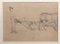 3 Sketches Triptych, Early 1900s, Watercolor & Pencil, Framed 4