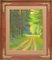 Green Forest Landscape, Oil on Board, 20th Century, Image 1