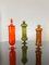 Vases avec Couvercles en Verre Coloré, Murano, 1960s, Set de 3 3