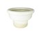 Cache Pot et Vase en Céramique Vernie Blanche et Beige par Bucci, Italie, 1980s, Set de 2 4