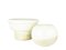 Cache Pot et Vase en Céramique Vernie Blanche et Beige par Bucci, Italie, 1980s, Set de 2 6