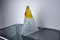 Lampada da tavolo Pyramid in vetro di Murano arancione satinato di Mazzega, Italia, 1970, Immagine 3