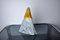 Lampada da tavolo Pyramid in vetro di Murano arancione satinato di Mazzega, Italia, 1970, Immagine 1