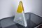 Lampada da tavolo Pyramid in vetro di Murano arancione satinato di Mazzega, Italia, 1970, Immagine 7