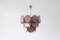 Chandelier with Murano Discs Glass from AV Mazzega, 1970s 1