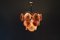 Chandelier with Murano Discs Glass from AV Mazzega, 1970s 4