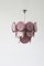 Chandelier with Murano Discs Glass from AV Mazzega, 1970s 2