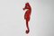 Targa a forma di cavalluccio marino rosso in ceramica di André Bayer, Belgio, anni '60, Immagine 8