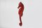Targa a forma di cavalluccio marino rosso in ceramica di André Bayer, Belgio, anni '60, Immagine 7