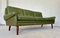 Dänisches Vintage Mid-Century 3-Personen Sofa aus Grünem Leder von Svend Skipper, 1970er 11