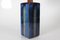 Tall Danish Sculptural Table Lamp with Glossy Dark Blue Glaze by Søholm, 1960s 3
