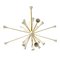 Italian Sputnik Chandelier in Brass and Ivory-Colored Aluminum, 1950s 1