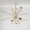 Italian Sputnik Chandelier in Brass and Ivory-Colored Aluminum, 1950s 3
