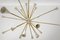 Italian Sputnik Chandelier in Brass and Ivory-Colored Aluminum, 1950s 5