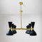 Italienische Mid-Century Deckenlampe aus Messing, 1950er 5