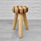 Swedish Striped Milking Stool in Pine and Teak by Andreas Zätterqvist, 2010s 2