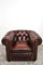 Butaca Chesterfield de cuero, años 80, Imagen 2