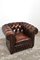 Butaca Chesterfield de cuero, años 80, Imagen 1