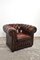 Butaca Chesterfield de cuero, años 80, Imagen 9