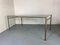 Modernist Italian Stainless Steel and Glass Dining Table, 1980s 7