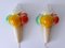 Vintage Ice Cream Cone Sconce / Wall Lamp, Germany, 1980s, Image 1