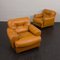 Sillones de cuero coñac de Busnelli, años 70. Juego de 2, Imagen 16