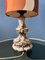 West German Fat Lava Space Age Table Lamp in Orange Ceramic 10