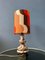 West German Fat Lava Space Age Table Lamp in Orange Ceramic 7
