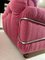 Pink Corduroy Sofa attributed to Piazzesi, 1970s 2