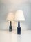 Tall Danish Stoneware Ceramic Lamps by Einar Johansen for Søholm, 1960s, Set of 2 3