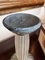 Art Deco Frosted Acrylic and Verdigris Brass Pricket Candleholder 4