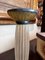 Art Deco Frosted Acrylic and Verdigris Brass Pricket Candleholder 6