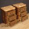 Refined Boulle Style Bedside Tables, 1960, Set of 2 9
