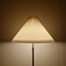 Dänische Messing Stehlampe mit Le Klint Lampenschirm, 1960er 3